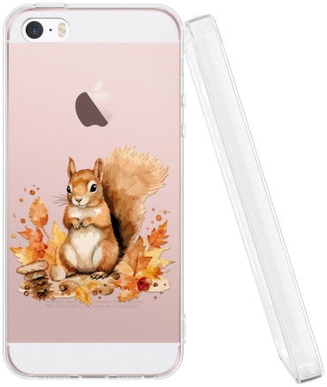 Чехол Mcover для Apple iPhone 5, iPhone 5S, iPhone SE рисунок