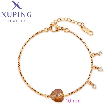 Xuping Jewelry длина 19 см медицинская сталь, фианит