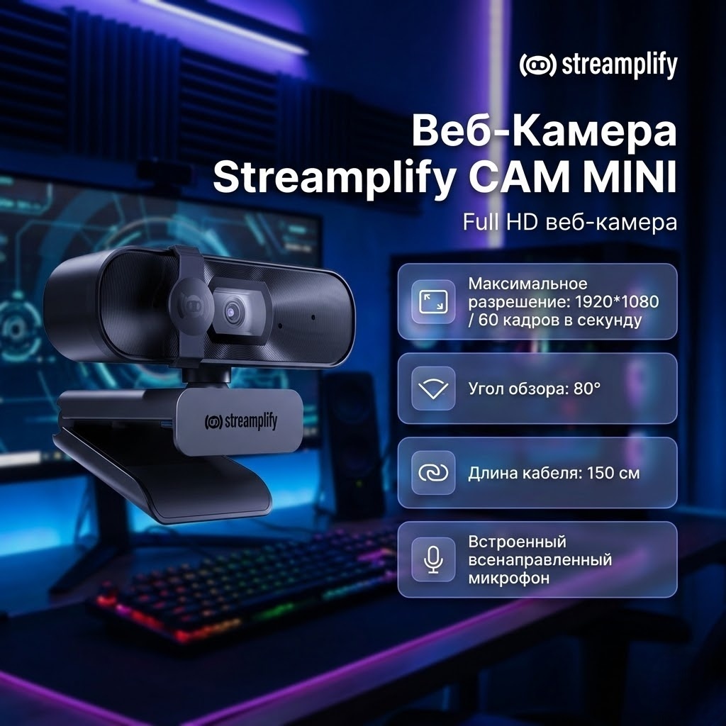 Веб-камера Streamplify CAM MINI