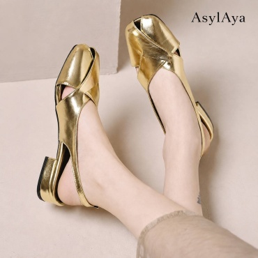 Босоножки AsylAya золотистый