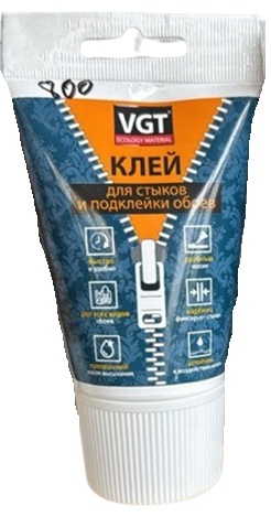 Клей обойный VGT для стыков и подклейки обоев, 100 г