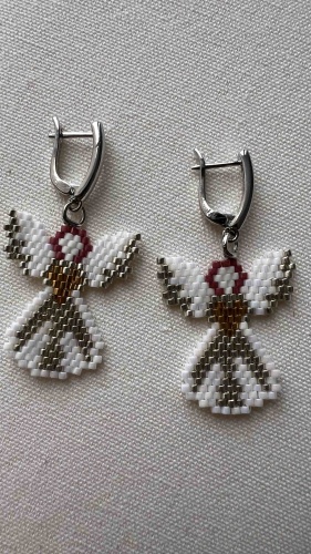 Серьги BeautyGift латунь, бисер