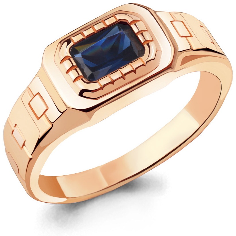 AQUAMARINE Н23486 размер 19 вес 3.48 г серебро, наносапфир