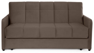 Диван Askona Domo PRO, 177х120 см, обивка велюр, коричневый