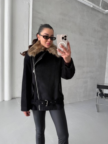 Пальто Hot Fashion черный