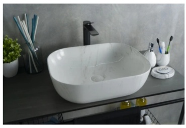 Раковина GID-ceramic K397D9 накладная овальная 50х40 см, керамика