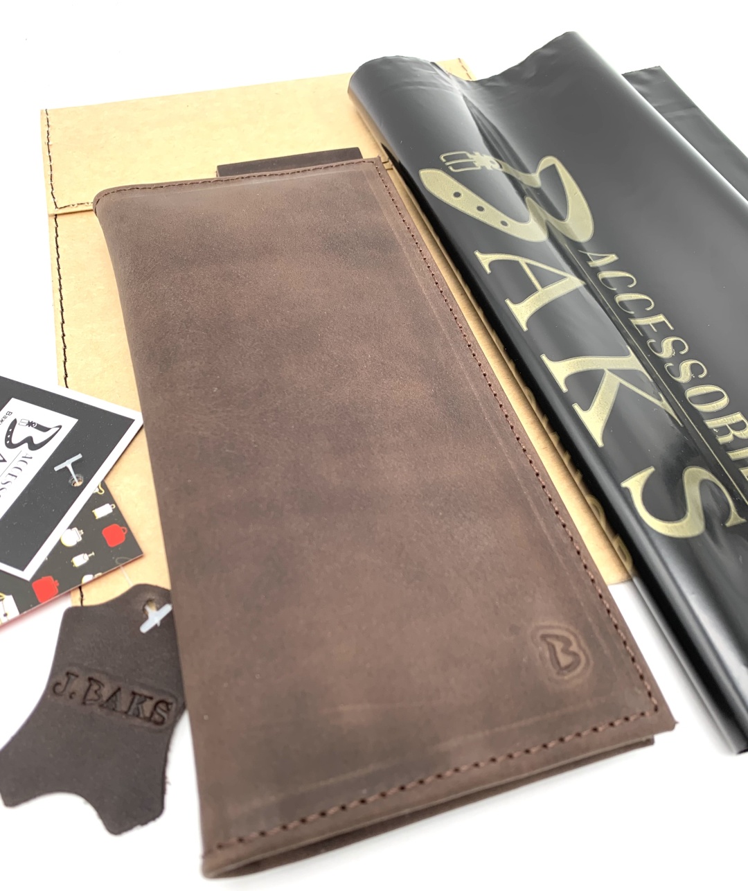Портмоне BAKS ACCESSORIES натуральная кожа коричневый