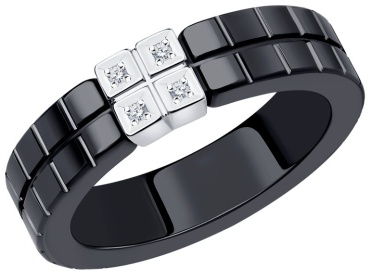 SOKOLOV Diamonds 6015115-3 размер 17.5 вес 0.6 г золото, бриллиант