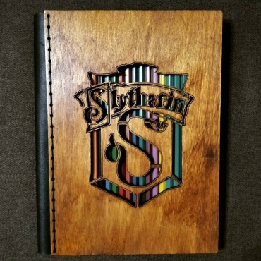 Скетчбук Harry Potter Гарри Поттер Слизерин Slytherin, A5, 50 л, коричневый