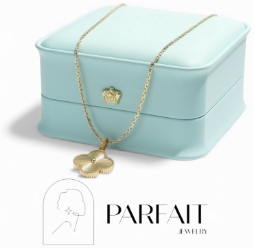 Колье PARFAIT JEWELRY PJ_Банан_Ванклиф_50_2 длина 50 см вес 5.49 г золото, без вставок