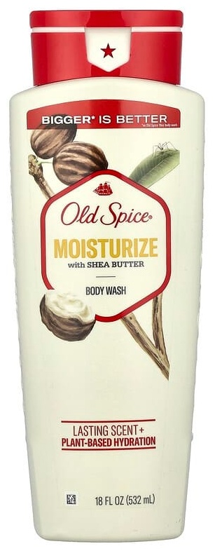 Old Spice Гель для душа, увлажнение с маслом ши, 532 мл (18 жидк. Унций) гель 532 мл