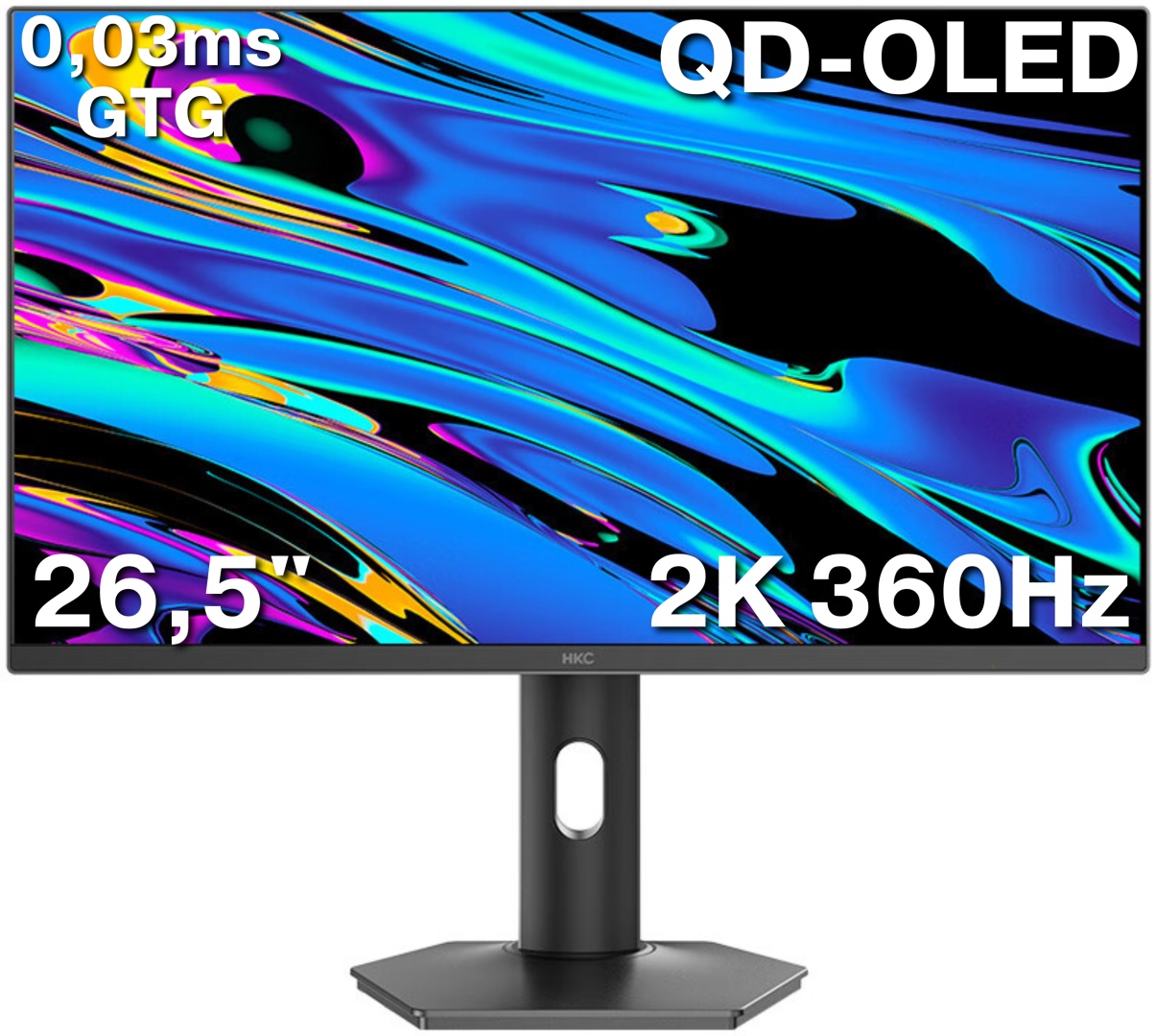 Монитор 26.5" HKC GS27QES черный