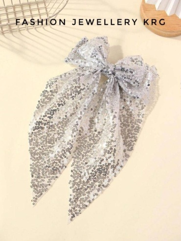 FASHION заколка автомат 1 шт, серебристый