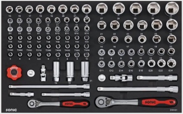 Набор инструментов автомобильный 101 в 1 Sonic Equipment 310101