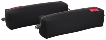 Пенал ErichKrause mini Black, застежка молния, черный