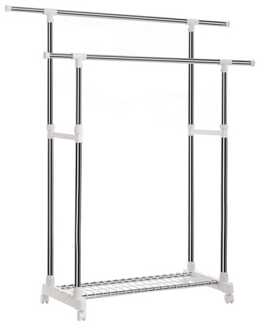 Вешалка YLT 0327, металл/пластик, 150x160 см, белый