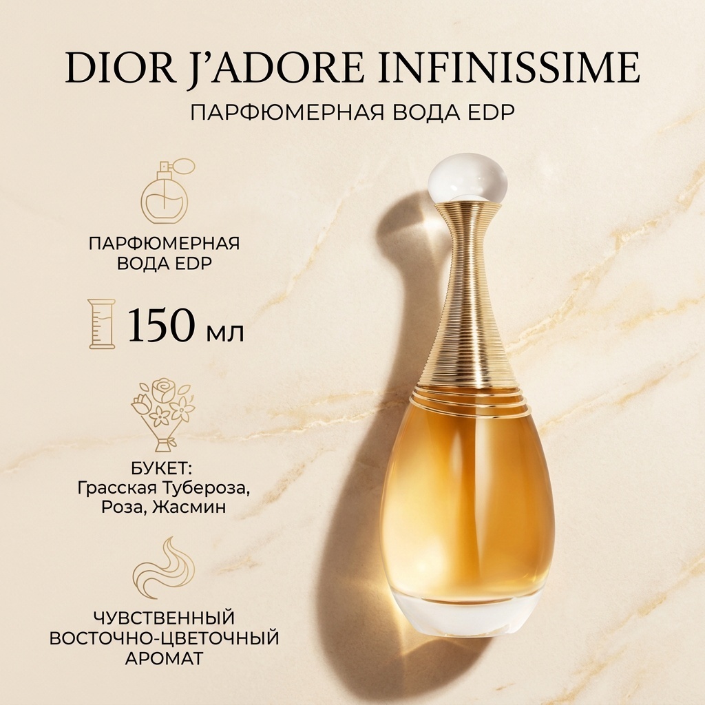Dior J'Adore Infinissime парфюмерная вода EDP 150 мл