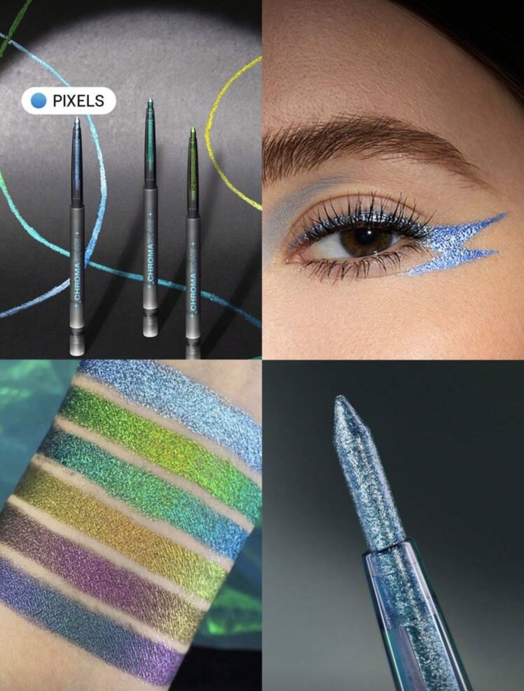 SHEGLAM Карандаш для глаз Chroma Zone Multichrome карандаш синий Pixels