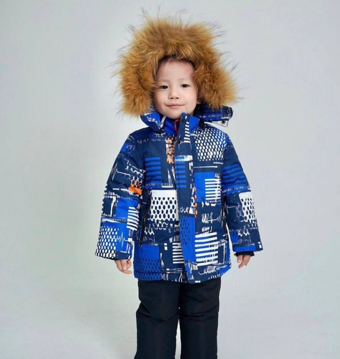 Комплект с комбинезоном Winter king синий