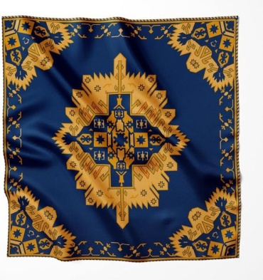 Платок KHANS шелк 90 x 90 см