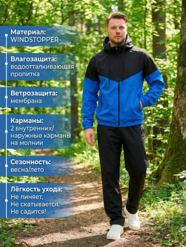 Спортивный костюм синий