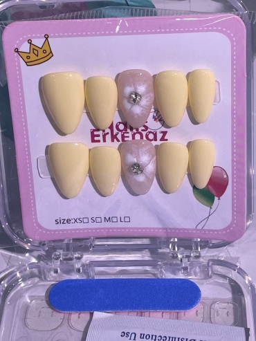 Erkenaz наклейки, накладные ногти Размер M 1 шт
