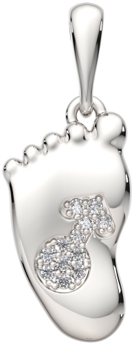 Подвеска Lucente Silver ZO-0440501 вес 1.03 г серебро, фианит