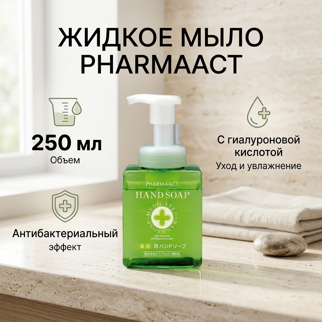 Жидкое мыло туалетное Pharmaact Hand soap Нейтральный 250 мл