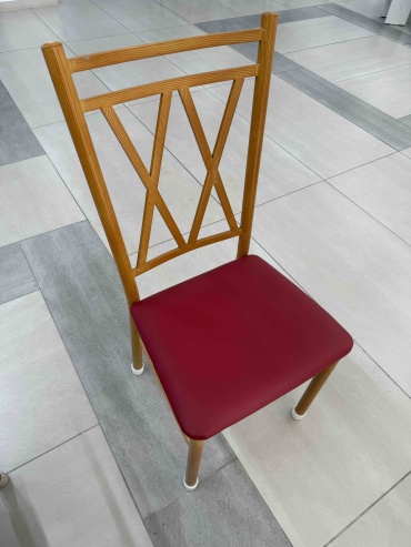 Стул ZETA Гефест цв. Орех 946030, 98x38x45 см, бордовый, светло-коричневый 1 шт.