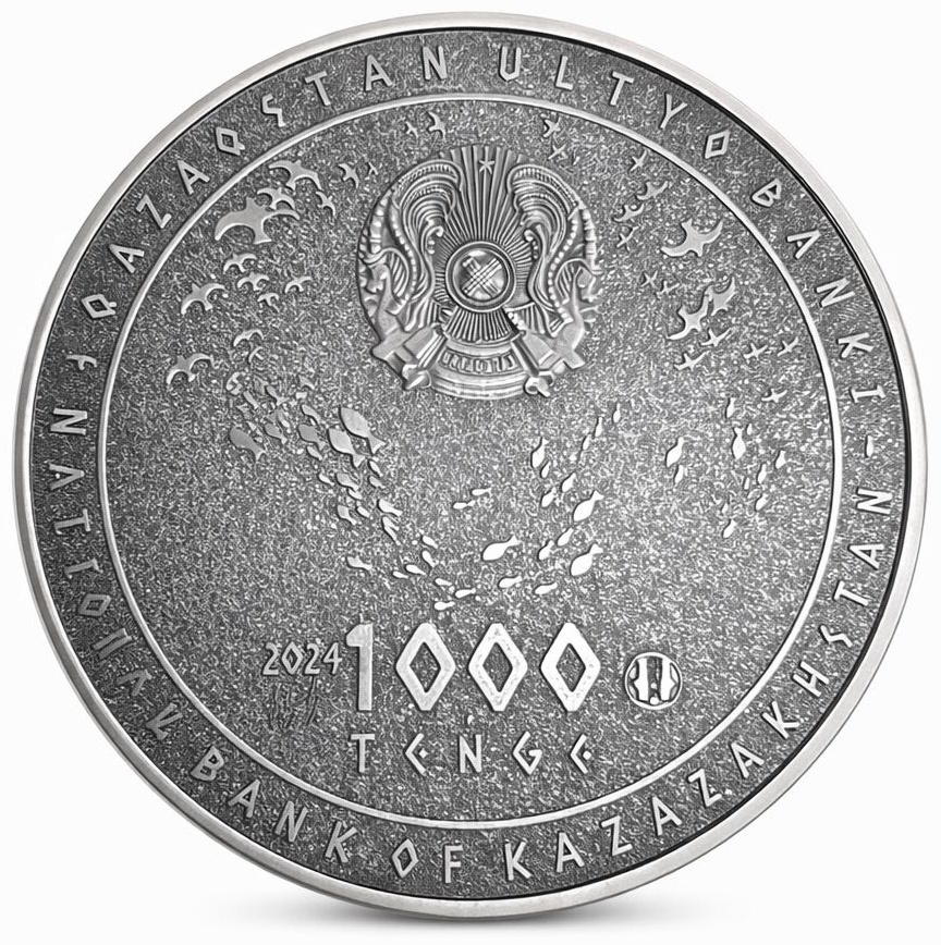Монета 30423252_938817321 вес 100 г серебро, без вставок