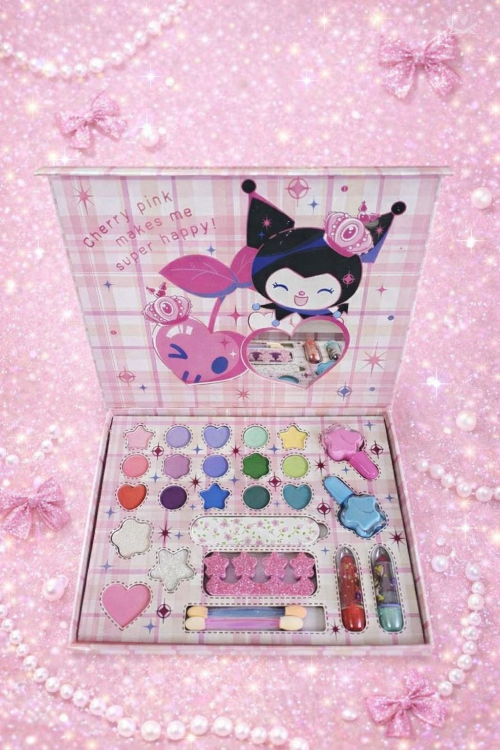 ALL-TOP Декоративная детская косметика 25 в 1 «Kuromi Magic Box» набор 3+