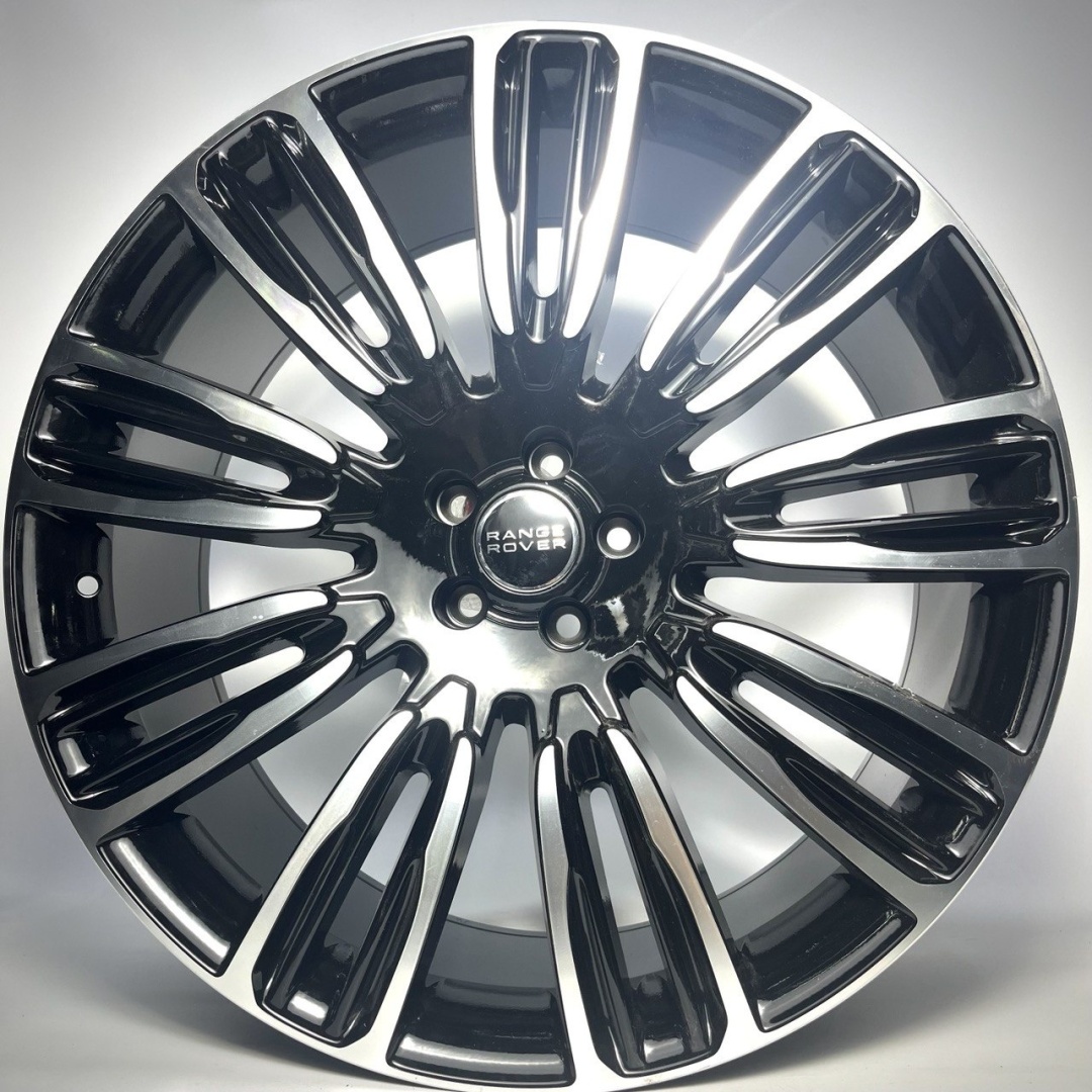 LVZ D1292 22*9.5 5 108 45 63.4 Black Machine FACE 9.5x22/5x108 D63.4 ET45 4 диска черный