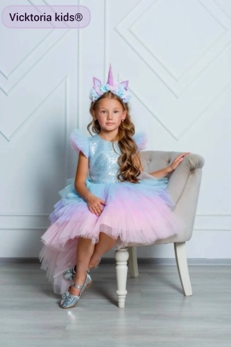 Нарядное платье Vicktoria Kids мультиколор