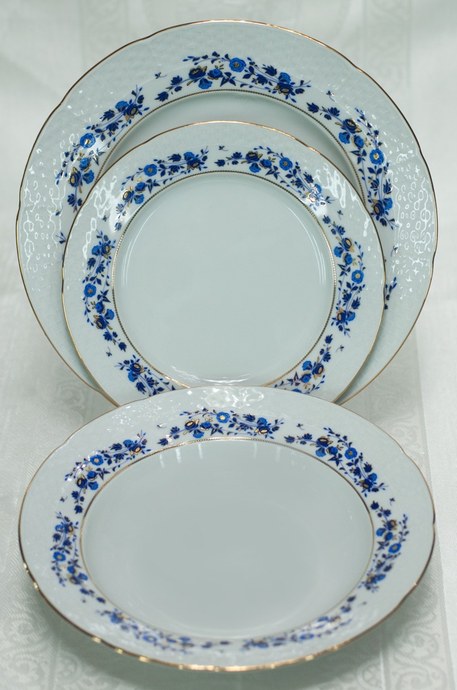 Набор тарелок Epiag Lofida Porcelain Nicol 19 см, 21 см, 25 см, 18 шт, фарфор