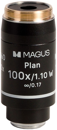 Объектив MAGUS 100PL60 W Plan 100х/1,10 ви ∞/0,17 H60 мм