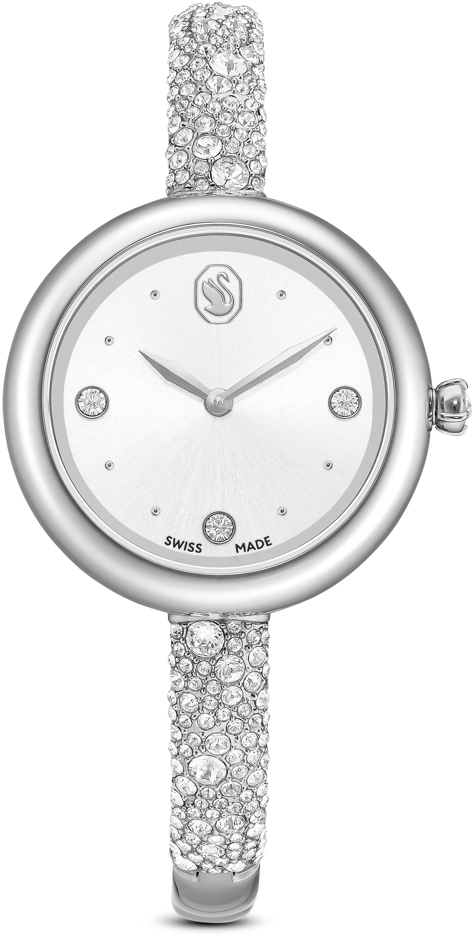 Кварцевые Swarovski 5730369 SUBLIMA:MB STS/WHT/STS нержавеющая сталь