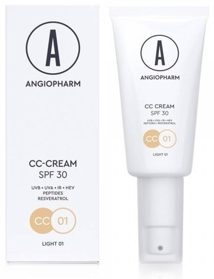 ANGIOPHARM CC-КРЕМ SPF 30, 01 Light, 30 МЛ СС крем 01 Light, 30 мл
