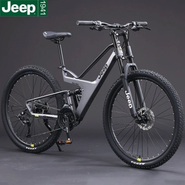 Велосипед Аксион Jeep 1941 27 скоростей Shimano 2025 19 дюймов серый
