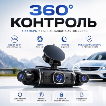 Видеорегистратор DIDOK Y10 с обзором 360