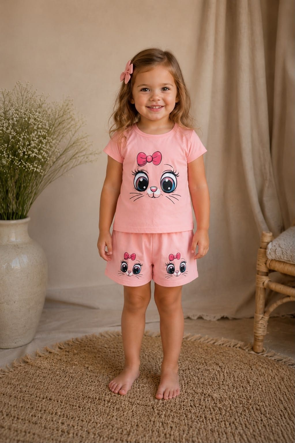 Комплект розовый