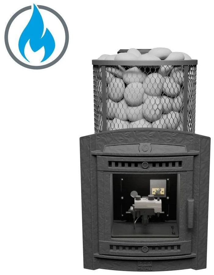 Банная печь Prometall напольная 20 м3, 1050х805х575