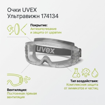 Uvex очки 174134 серый