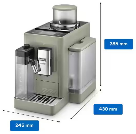 Кофемашина Delonghi Rivelia EXAM441.55.GR зеленый — фото 6