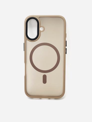 Чехол Fashion Case для Apple iPhone 16 коричневый