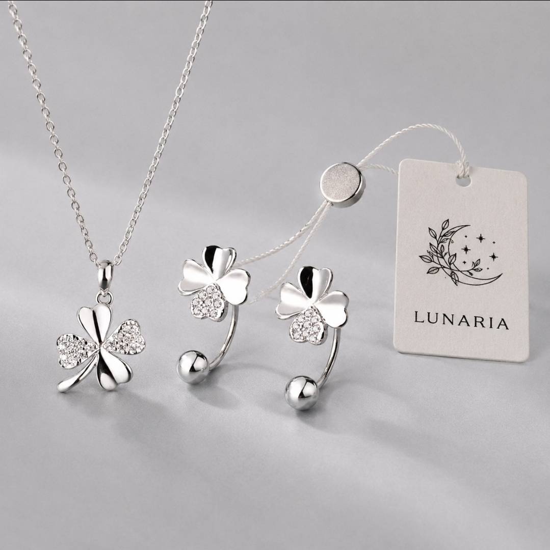 LUNARIA клевер вес 4.06 г серебро, фианит