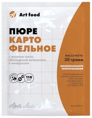 АртЛайф диетическое лечебное питание Картофельное пюре с жареным луком без пищевых волокон