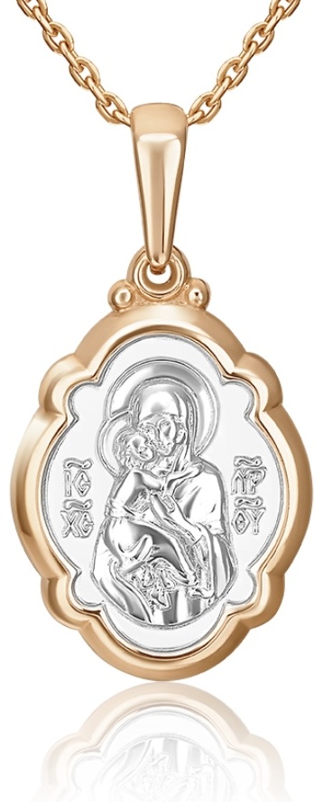 Икона ЮЗ Платина 03-2266-02-000-1110-42 вес 2.17 г золото, без вставок