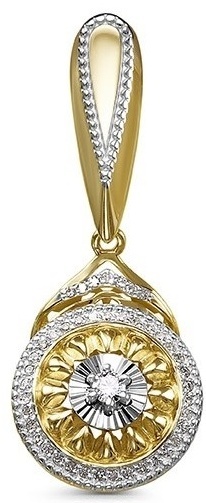 Подвеска IMPERIAL П0660-320 вес 2.97 г золото, бриллиант
