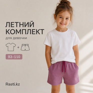 Комплект Rasti.kz белый, розовый