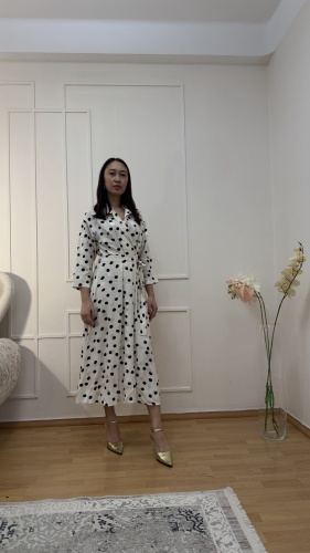 Платье с запахом MIRA MIA белый